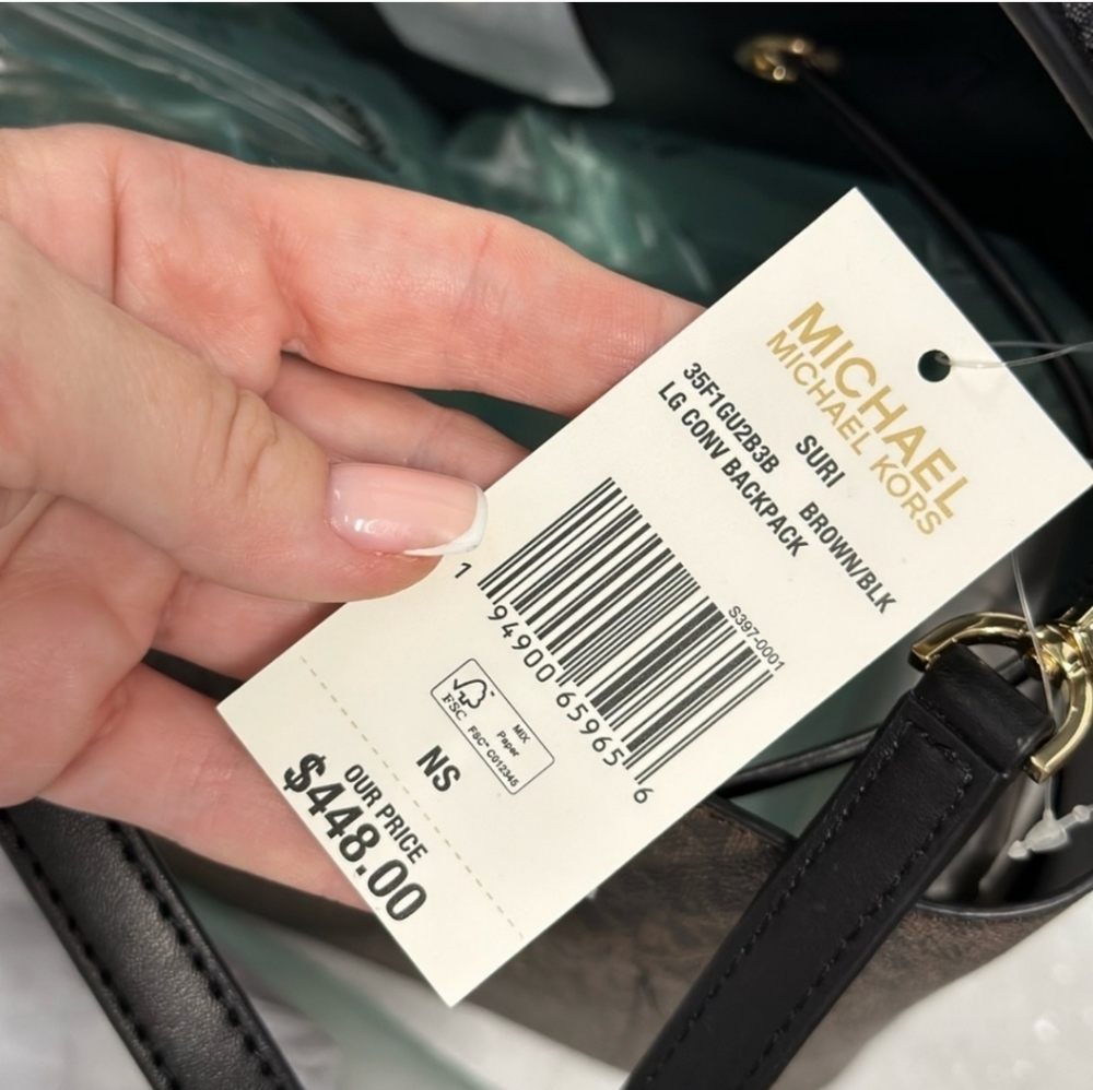 Michael Kors bucket bag convertible backpack - Picture 2 of 6